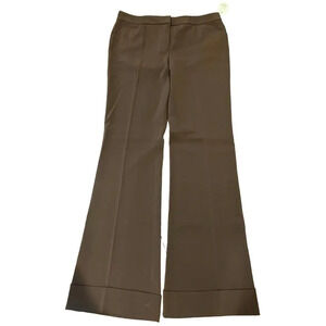 NWT Tahari‎ Flare Career Pants in Portobello Brown Size 8
